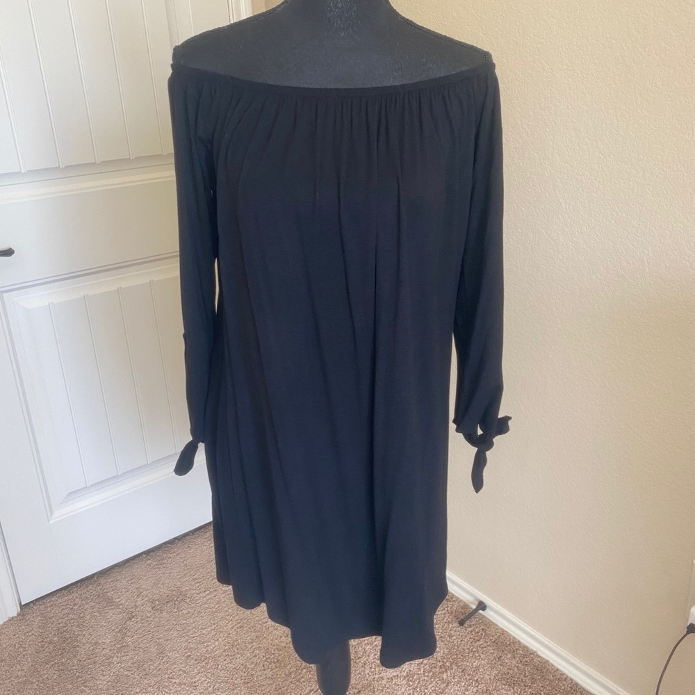 Cotton On Off the Shoulder black dress